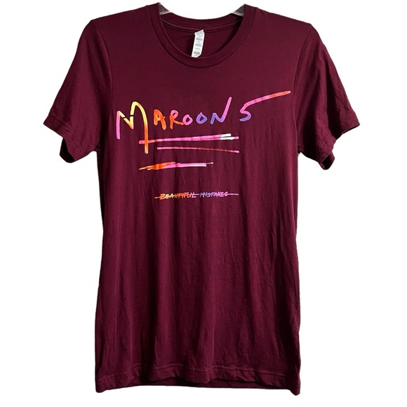 Maroon 5 Beautiful Mistakes Band Graphic Tee - Picture 1 of 6